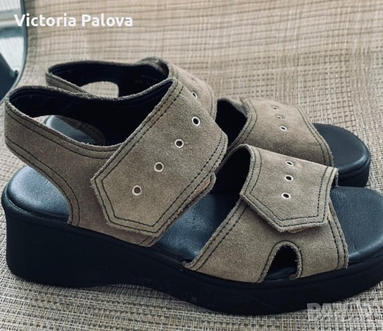 Модерни масивни сандали JELA естествена кожа, снимка 18 - Сандали - 41561028