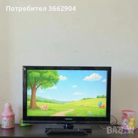 Телевизор CROWN LED 24912 – 24”, HDMI, снимка 2 - Телевизори - 53586157
