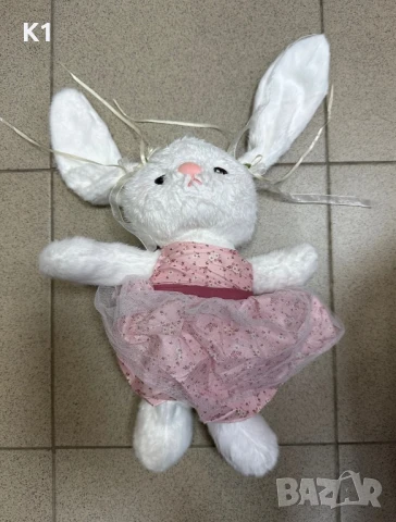 Плюшено Зайче 30см, плюшен Заек