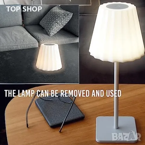 Нова Акумулаторна настолна лампа Нощна лампа/Дом Спалня, снимка 4 - Лампи за стена - 49638561