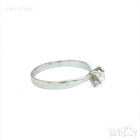 Златен дамски пръстен с диамант 1,38гр. размер:52 14кр. проба:585 модел:22232-4, снимка 3 - Пръстени - 44375995