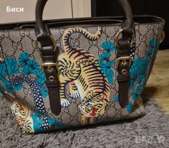Gucci/Гучи естествена кожа, снимка 8 - Чанти - 35716628