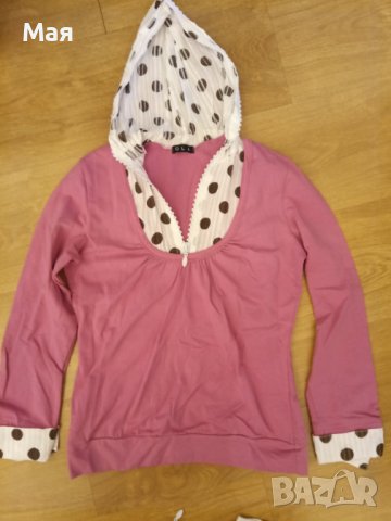 Дамски блузи с цип и качулка, снимка 3 - Блузи с дълъг ръкав и пуловери - 38847735