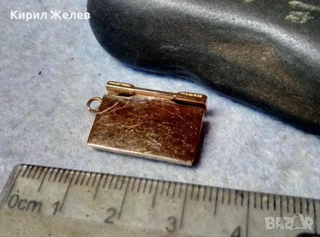 НЕЖЕН ПОЗЛАТЕН ВИНТИДЖ СТИЛ ПЕНДАНТ АРТ ВИСУЛКА от БЛАГОРОДНА СТОМАНА 48822, снимка 6 - Колиета, медальони, синджири - 48842398