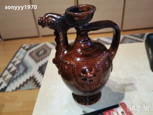 СТАРА КАНА КЕРАМИКА 0702261837, снимка 2 - Антикварни и старинни предмети - 53395113