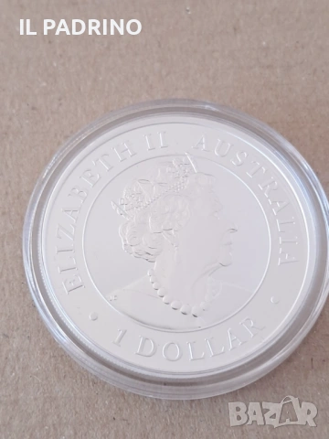 Инвестиционна сребърна монета Кукабура от 2022 1 унция OZ , снимка 2 - Нумизматика и бонистика - 53123636