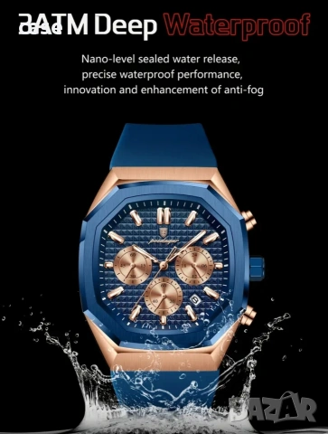 Мъжки бизнес часовник на марката Poedagar , снимка 4 - Мъжки - 53874150