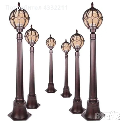 Градински Фенер Егіса със стойка, Е27, IP 44, снимка 1