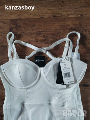 Adidas IVY PARK Knit Catsuit Core White - страхотен дамски гащеризон НОВ С, снимка 10 - Гащеризони - 50507465