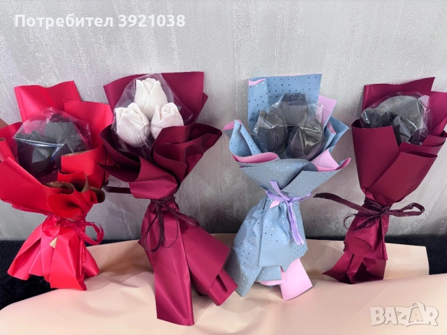 Шоколадови букети, снимка 10 - Подаръци за жени - 53502342