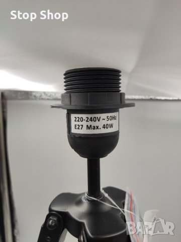 Дървена лампа статив е27 с ключ , снимка 2 - Настолни лампи - 41384748