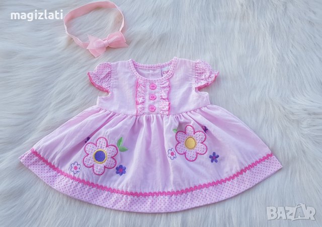 Бебешка рокля 0-3 месеца, снимка 2 - Бебешки рокли - 41671118