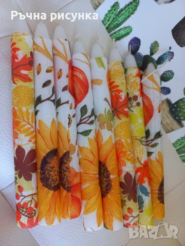 Свещи тема Есен 1.20лв, снимка 1