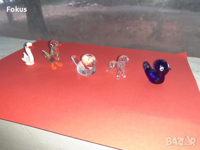 Лот страшно красиви фигури миниатюри Мурано Murano, снимка 2 - Антикварни и старинни предмети - 53422439