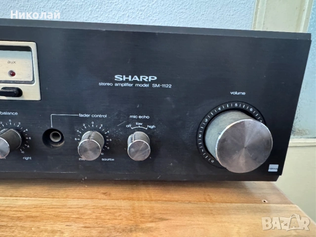 SHARP SM-1122 СТЕРЕО УСИЛВАТЕЛ, снимка 3 - Ресийвъри, усилватели, смесителни пултове - 53743289