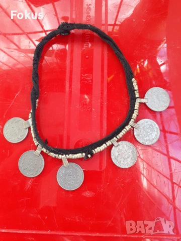 Стар етногравски накит с монети, снимка 3 - Антикварни и старинни предмети - 53287275