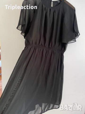 Рокля, шифон, свободни ръкави, XXL,, снимка 2 - Рокли - 41657501