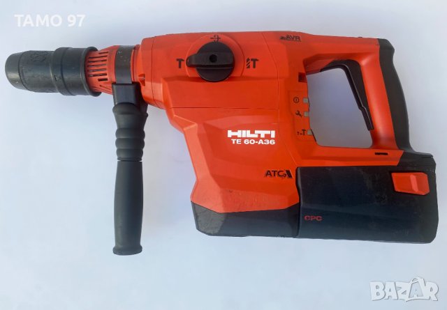 ТОП ОФЕРТА! Hilti TE 60-A36 ATC 2x36V 9.0Ah - Акумулаторен комбиниран къртач SDS MAX, снимка 2 - Други инструменти - 41026138