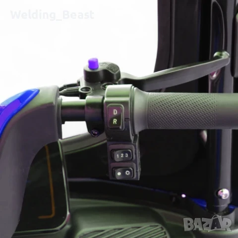 Триместна Електрическа триколка X3+ 1500W / 48V/ 20Ah - Синя, снимка 7 - Мотоциклети и мототехника - 51284509