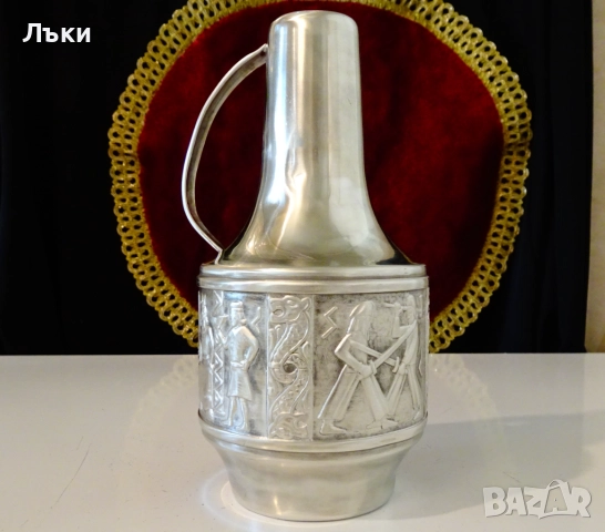 Калаена кана за ракия,уиски,Викинги,Норвегия. , снимка 2 - Антикварни и старинни предмети - 52068083