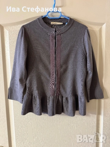 Пеплум много красива и стилна елегантна  сива  кардиган от Karen Millen., снимка 6 - Блузи с дълъг ръкав и пуловери - 48091949