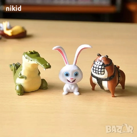  Тайният живот на домашните любимци Secret Life of Pets pvc пластмасови фигурки играчки топери торта, снимка 2 - Фигурки - 51647629