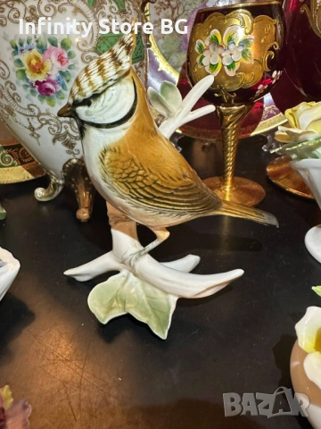 🐦✨ Karl Ens Germany – “Гребенат синигер” от 1951 г. ✨🐦, снимка 3 - Антикварни и старинни предмети - 53464932