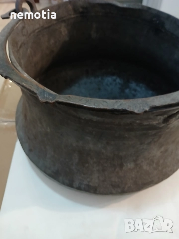 Меден котел бакър отличен, снимка 3 - Антикварни и старинни предмети - 52676396