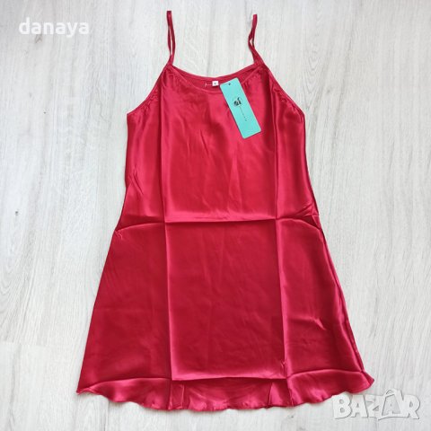 Дамска къса червена нощница, снимка 2 - Нощници - 41495397