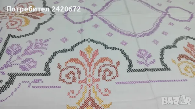 покривка ръчно  нашивана, снимка 1