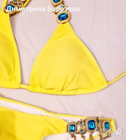 Бански половинки с камъни , снимка 3 - Бански костюми - 50621149