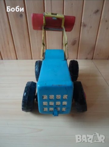 Стара Рядка Руска Метална Голяма Играчка Трактор Фадрома СССР , снимка 4 - Колекции - 44207861