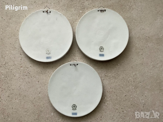 Порцеланов барелеф (плакета) "Четири сезона" Royal Copenhagen, Дания., снимка 5 - Колекции - 53762546