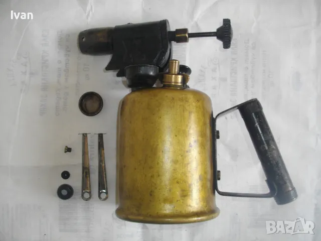 БЪЛГАРСКА БЕНЗИНОВА ГОРЕЛКА ТИП ЛАМПА 1994г. ОТЛИЧНО СЪСТОЯНИЕ 1L ХРОМ СИЛИСТРА ПОЧТИ НОВА, снимка 12 - Други инструменти - 48235220