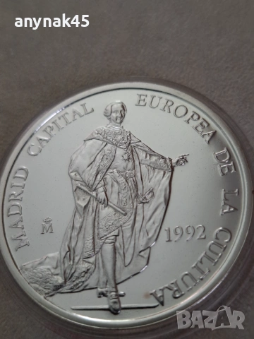 Сребро Испания Мадрид 5 екю