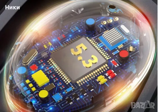 Слушалки Bluetooth 5.1 Безжични Hifi Стерео