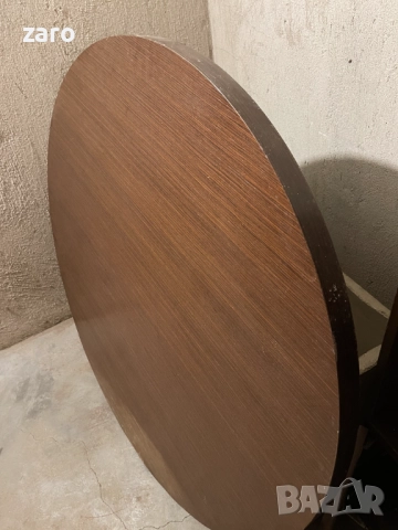 Масивна кръгла маса за беседка, помещение, снимка 2 - Маси - 52612469