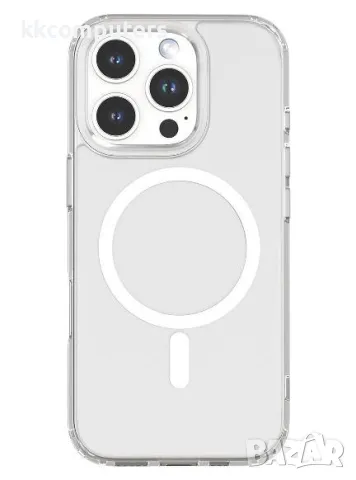Калъф Mutural MagSafe Прозрачен Силикон за iPhone 16 6.1 Баркод : 3130815, снимка 2 - Калъфи, кейсове - 48143575