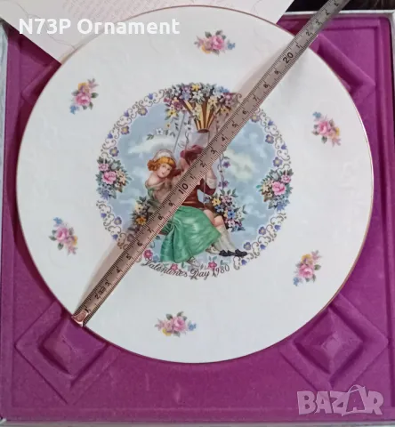 ПОРЦЕЛАНОВА ЧИНИЯ. СВ.ВАЛЕНТИН. 1980г. MADE IN ENGLAND 🇬🇧. , снимка 6 - Колекции - 49657063