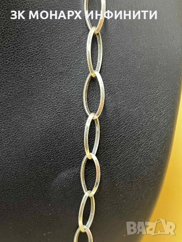 Сребърен ланец , снимка 2 - Колиета, медальони, синджири - 52645732