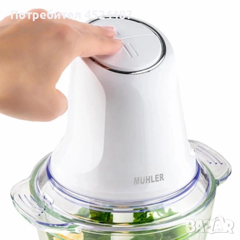 Мини чопър Muhler MCH-5088 – Мели, реже и пасира за секунди, снимка 4 - Чопъри и пасатори - 52544348