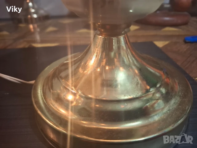 Порцеланови руски съветски нощни лампи вълшебни три позиционни витраж, снимка 13 - Настолни лампи - 51091322