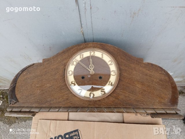 Оригинален стар каминен настолен часовник Механичен каминен часовник, снимка 2 - Антикварни и старинни предмети - 35934036