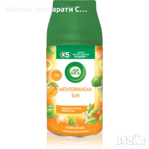 Air Wick Freshmatic Mediterranean Sun ароматизатор за въздух пълнител 250 мл.
