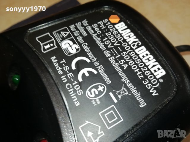 BLACK DECKER CHARGER+BATTERY PACK 0508231922, снимка 5 - Винтоверти - 41767334