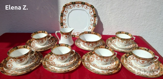 Антикварен сервиз Royal Albert Devon (1927-1935год.), снимка 2 - Сервизи - 53719796