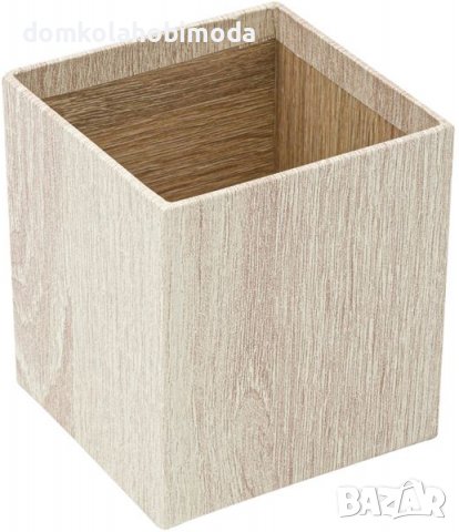 Моливник за бюро Дърво и хартия,9,5х9,5х10,5 