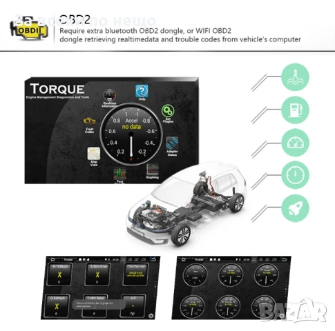 9-инчова мултимедия за VW Golf 5, 6, Polo, Passat, Touran – Android 13, CarPlay, Android Auto, 4GB R, снимка 5 - Аксесоари и консумативи - 51115796