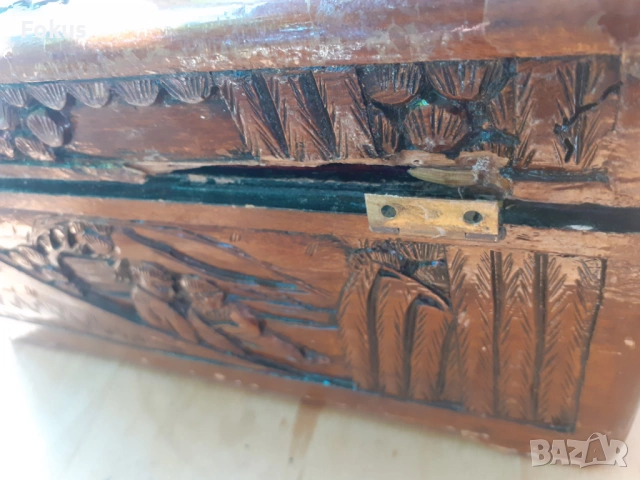 Стара дървена китайска кутия - дърворезба, снимка 5 - Антикварни и старинни предмети - 53275260