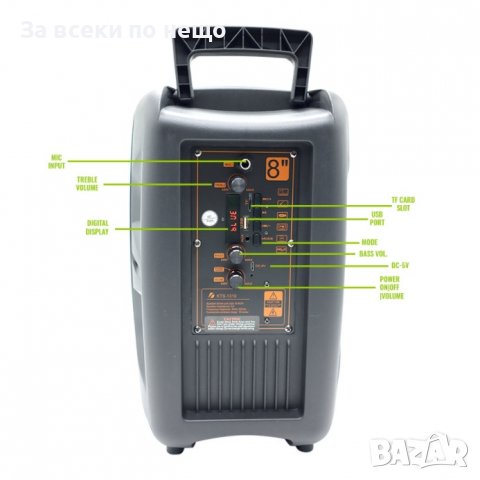 Уникална мощна караоке тонколона със светлинно шоу, снимка 3 - Тонколони - 39318512